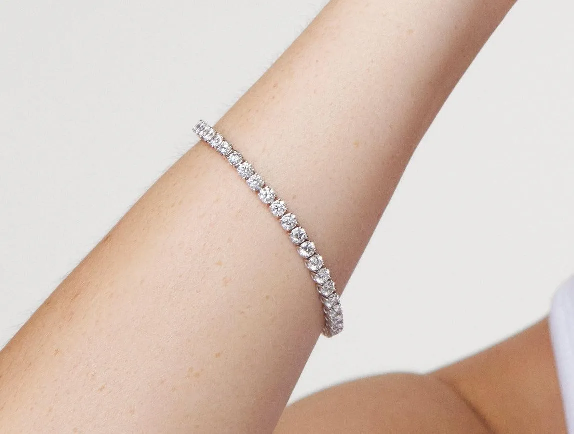 Lab-Grown Diamond Medium Tennis Bracelet - G/H color, 7 length | White