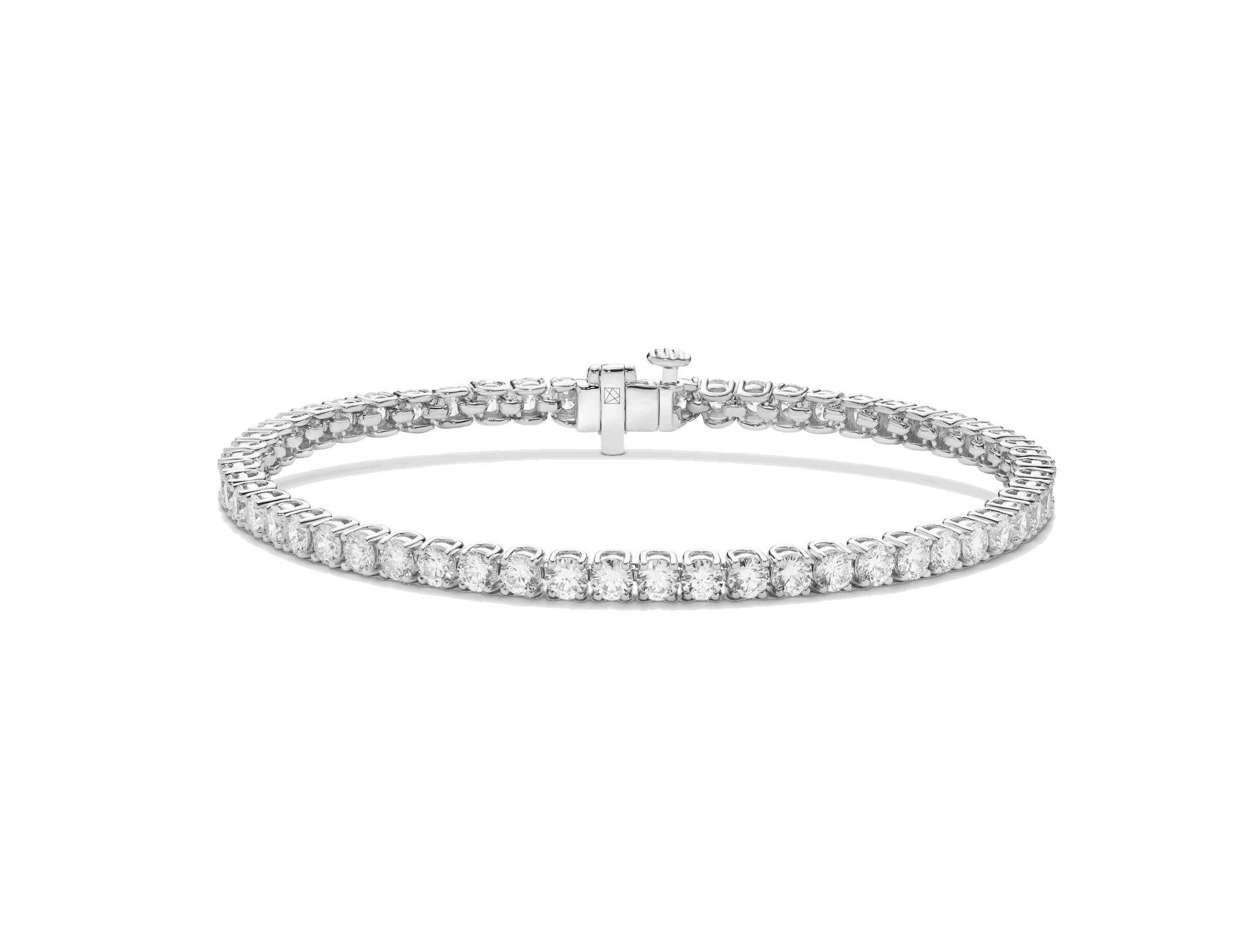 Lab-Grown Diamond Small Tennis Bracelet - E/F color, 6.5 length | White