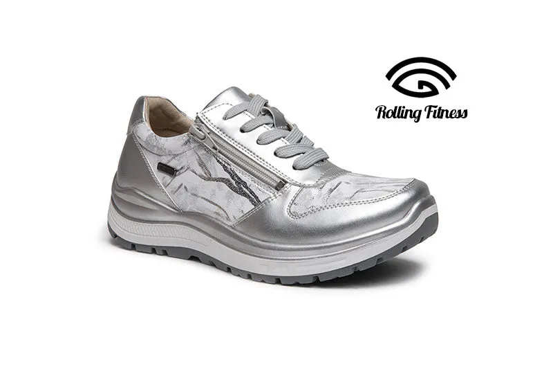 Ladies G-Comfort Lace Shoes Silver R5581WS