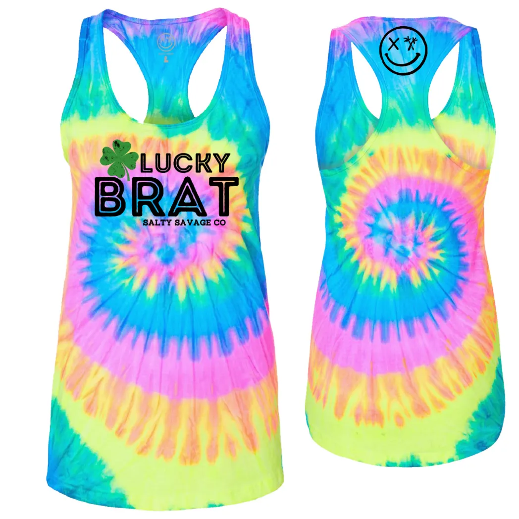 Ladies “LUCKY BRAT” Racerback Tank