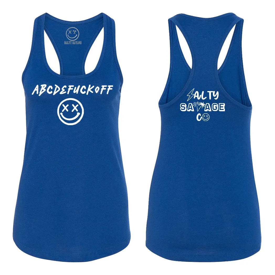 Ladies "ABCDEFUCKOFF" Racerback Tank