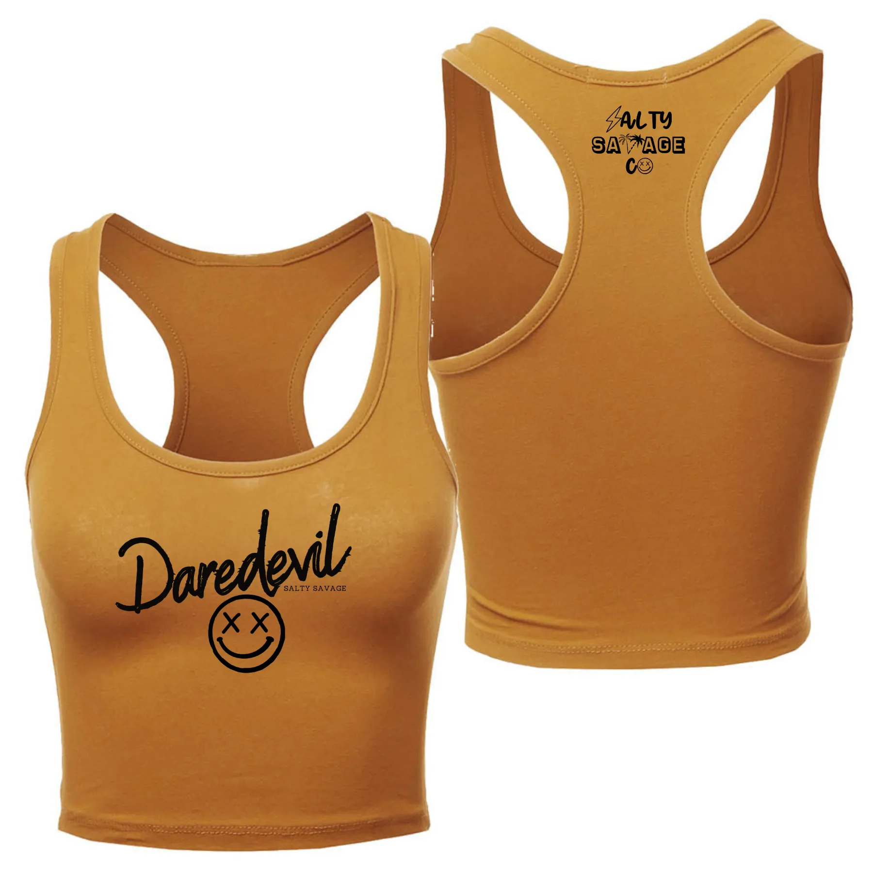 Ladies "Daredevil" Racerback Crop Tank