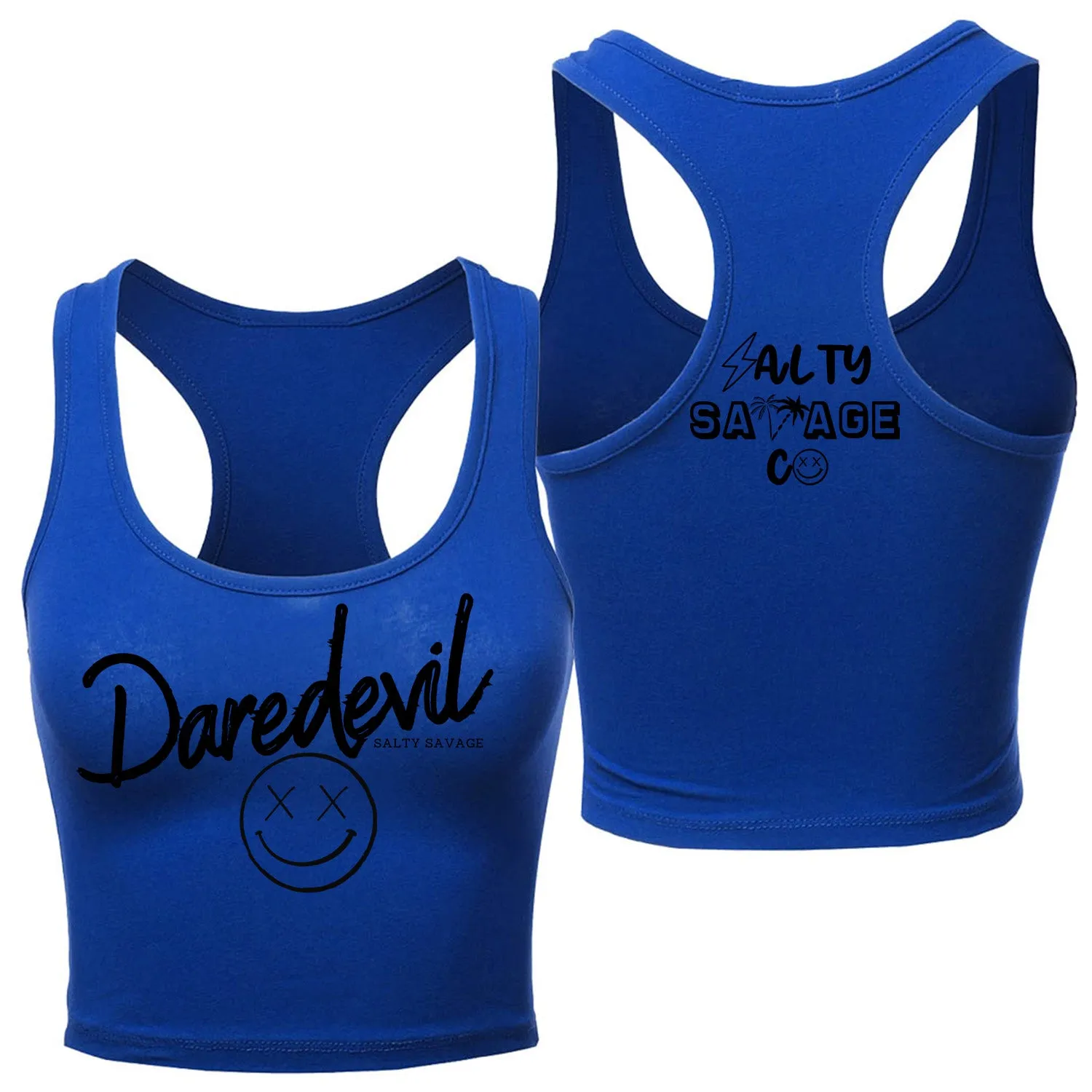 Ladies "Daredevil" Racerback Crop Tank