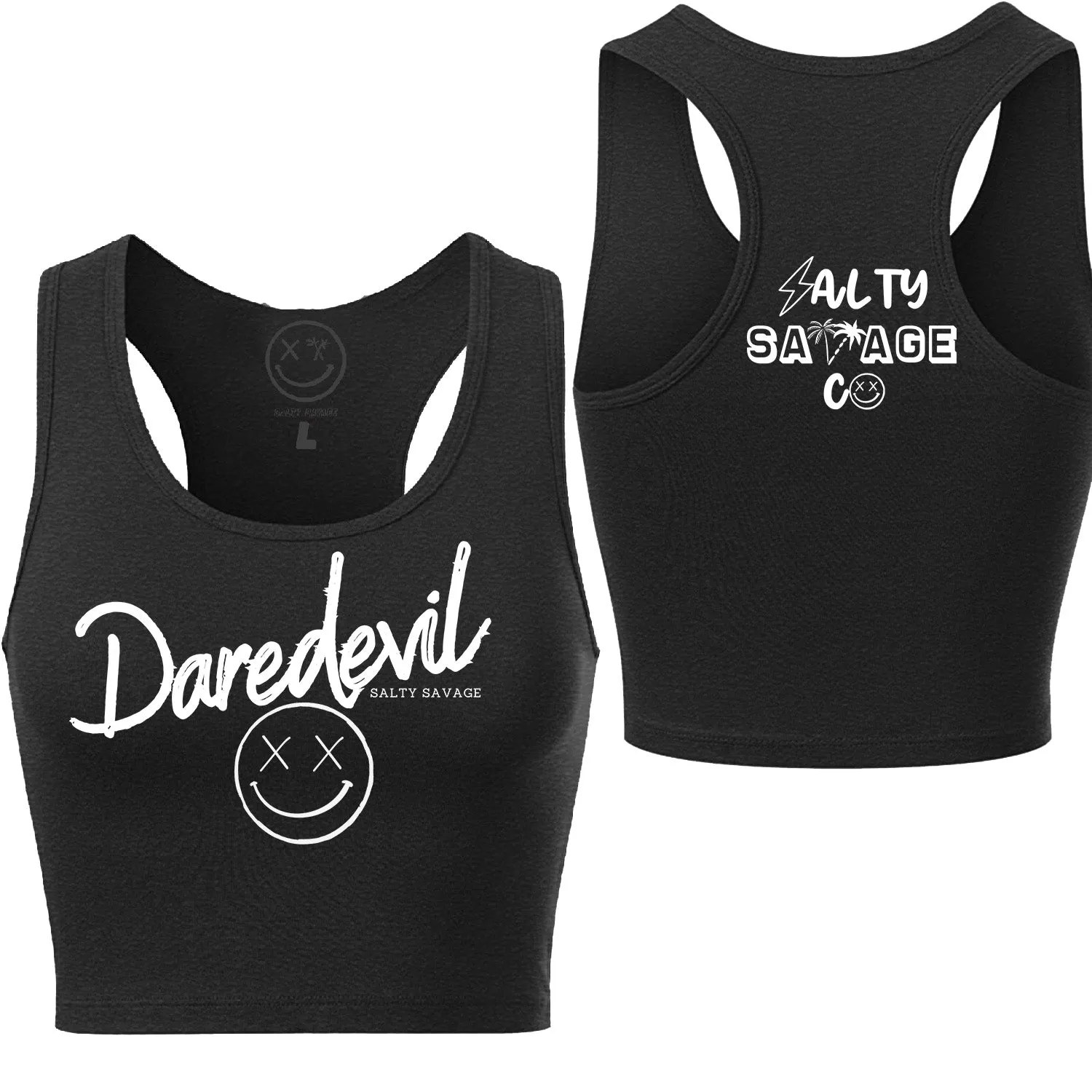 Ladies "Daredevil" Racerback Crop Tank