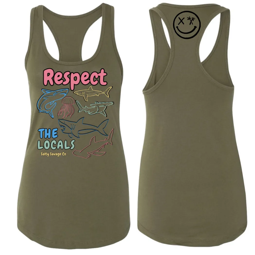 Ladies "Respect the Locals" Racerback Tank