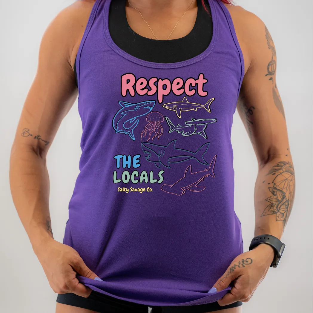 Ladies "Respect the Locals" Racerback Tank