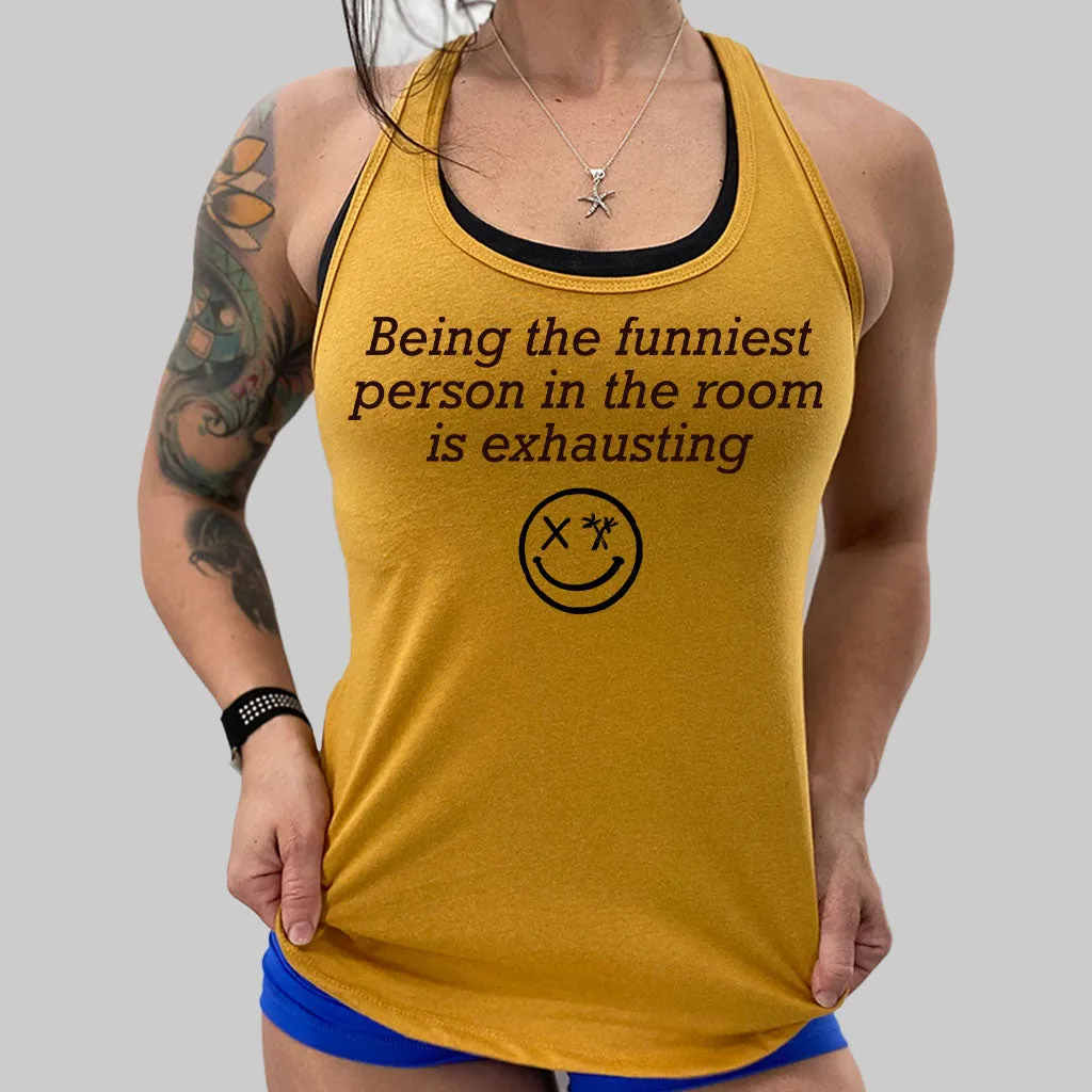 Ladies "The Funniest" Racerback Tank