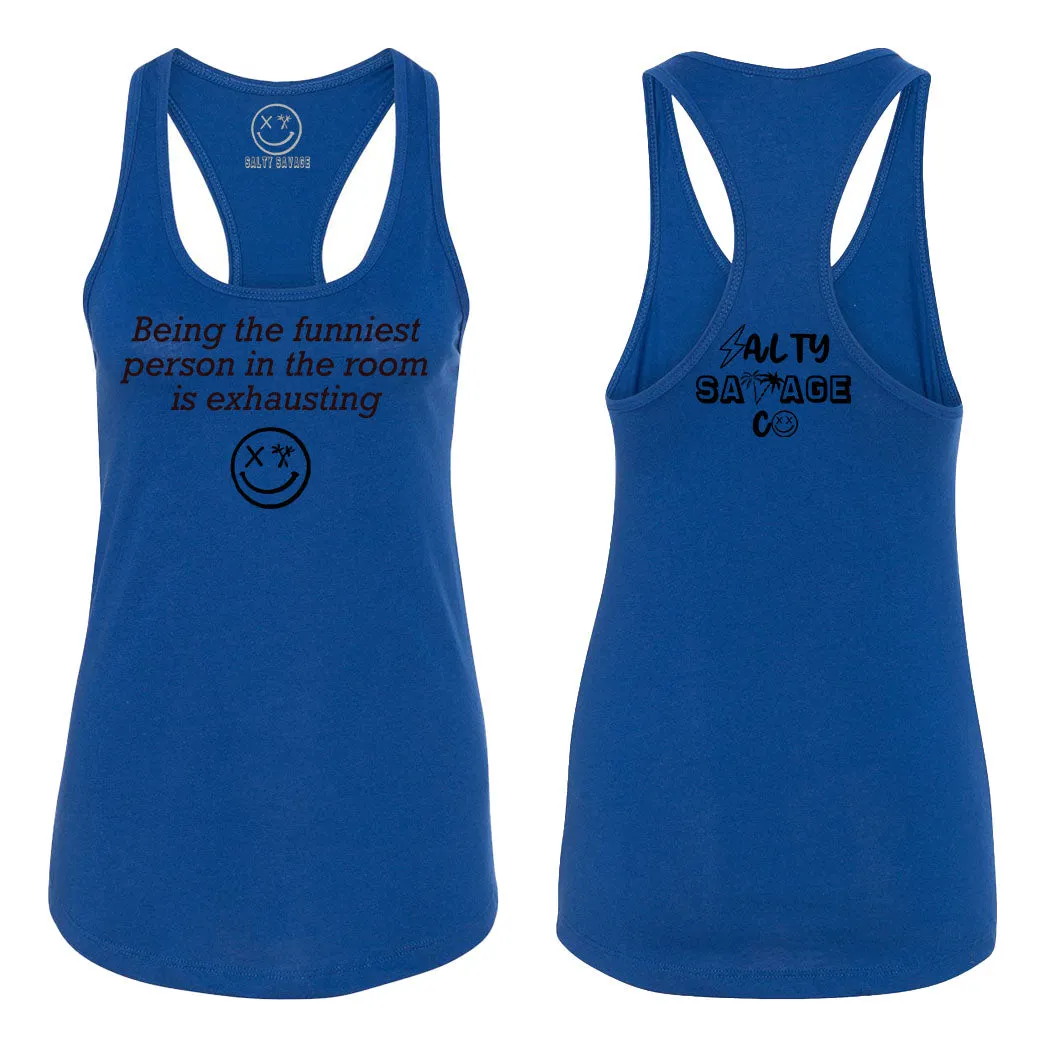 Ladies "The Funniest" Racerback Tank