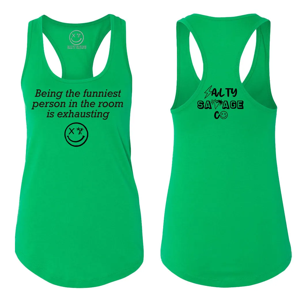 Ladies "The Funniest" Racerback Tank