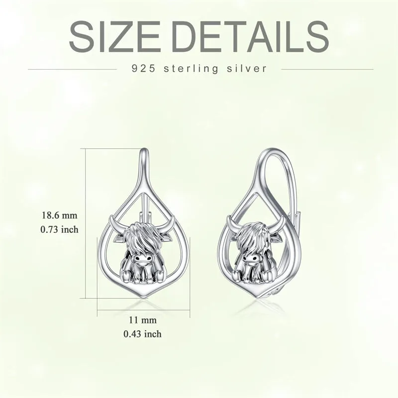 Leverback Earring for Women Sterling Silver Dangle Drop Hoop Earrings for Women Teens Birthday Anniversary