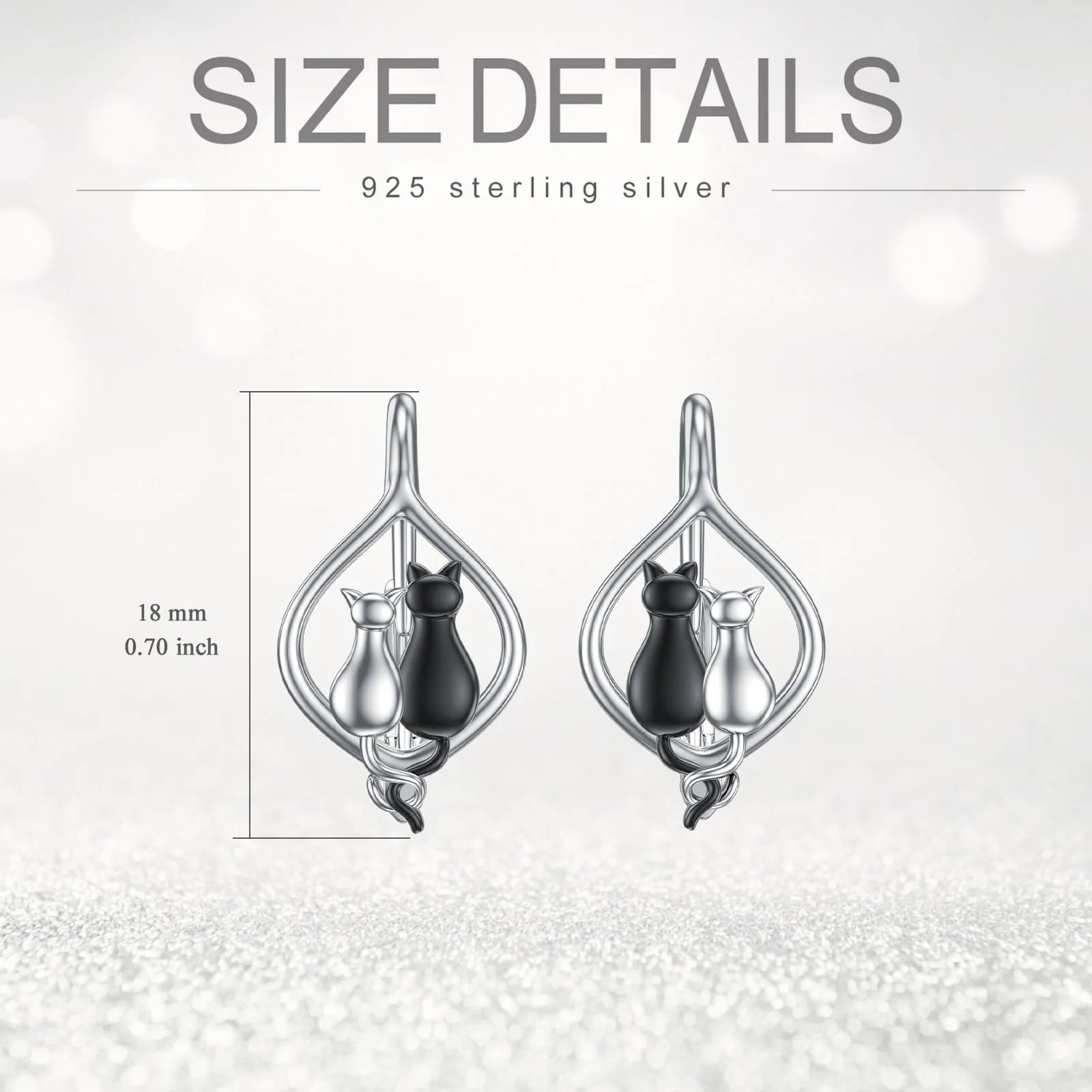 Leverback Earring for Women Sterling Silver Dangle Drop Hoop Earrings for Women Teens Birthday Anniversary