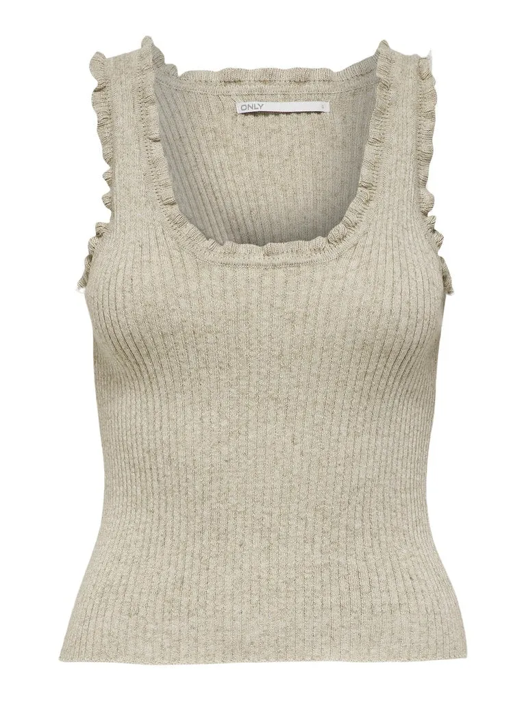 Lina Ruffle Knitted Top