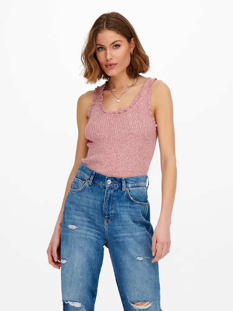 Lina Ruffle Knitted Top