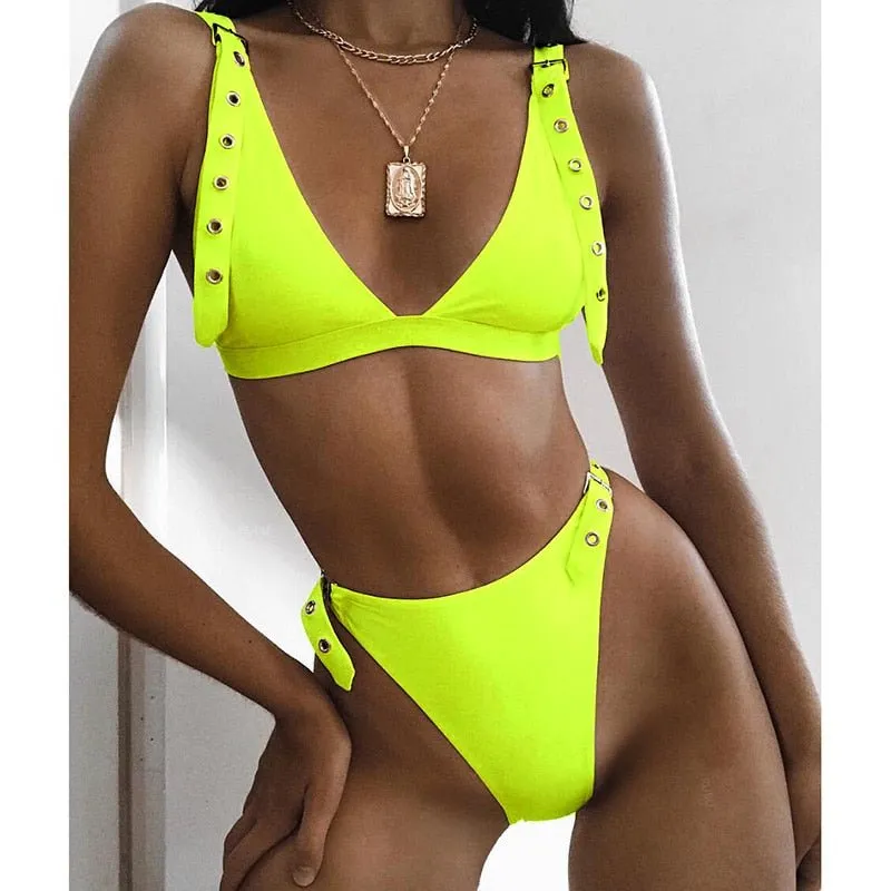 Logan Bikini mit hoher Taille