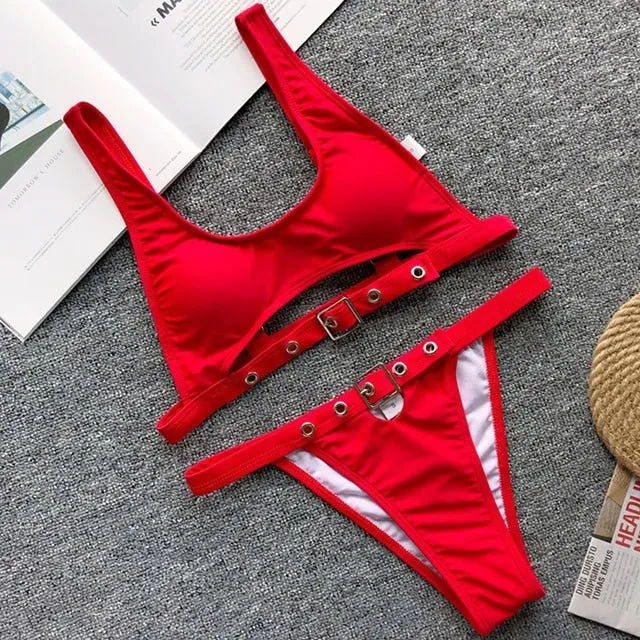 Logan Bikini mit hoher Taille