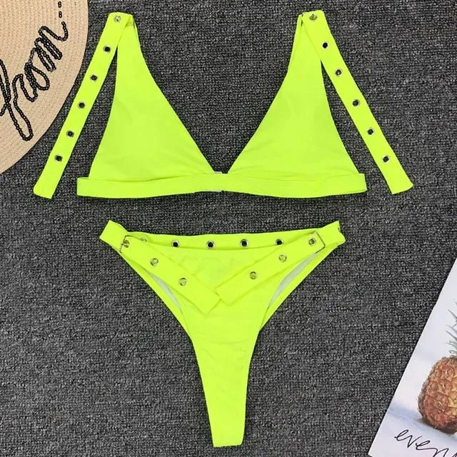 Logan Bikini mit hoher Taille