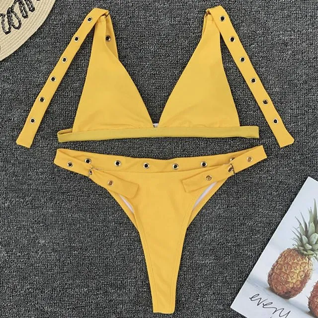 Logan Bikini mit hoher Taille