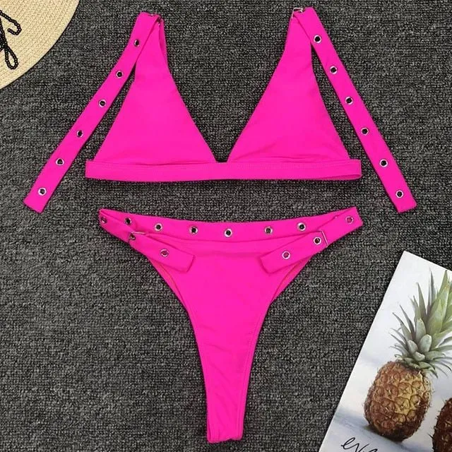 Logan Bikini mit hoher Taille