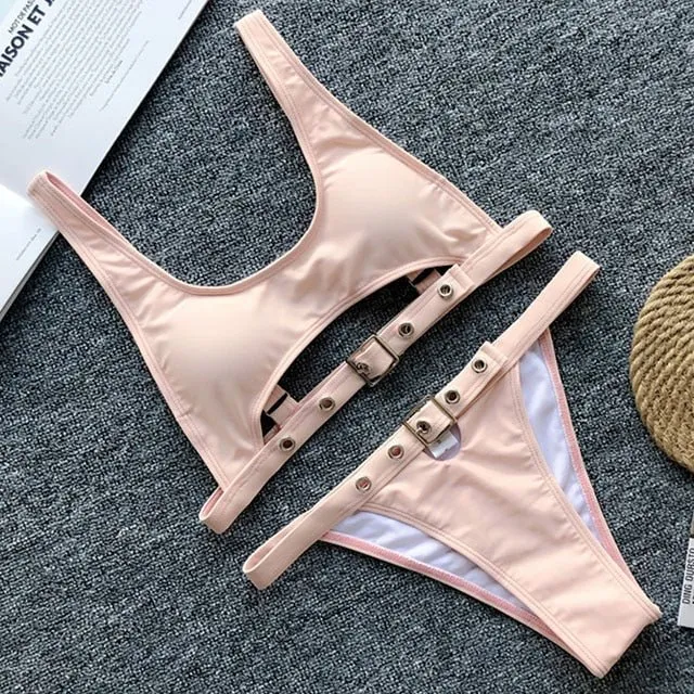 Logan Bikini mit hoher Taille