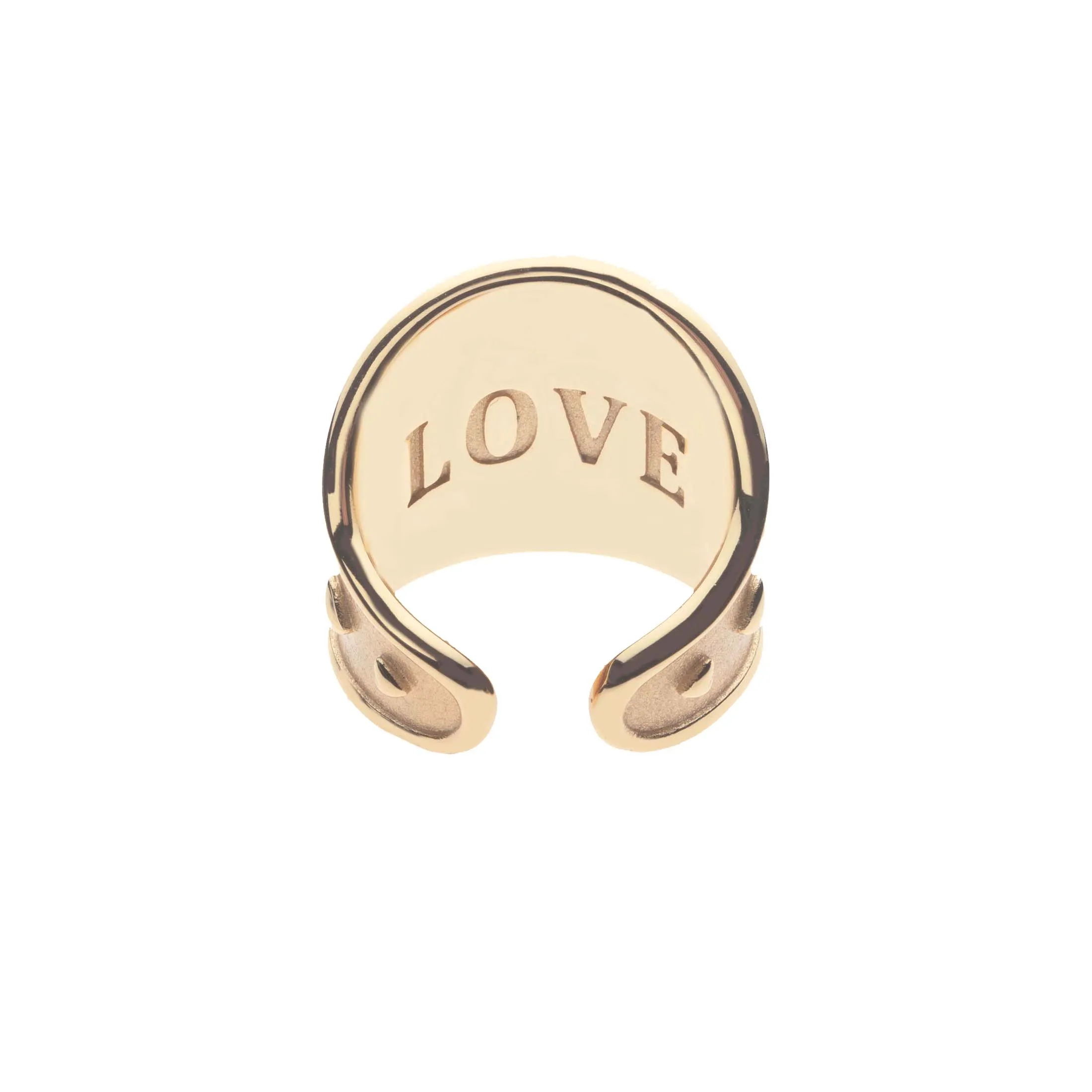 LOVE Cigar Band Ring