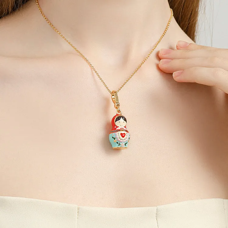 Matryoshka Locket Necklace