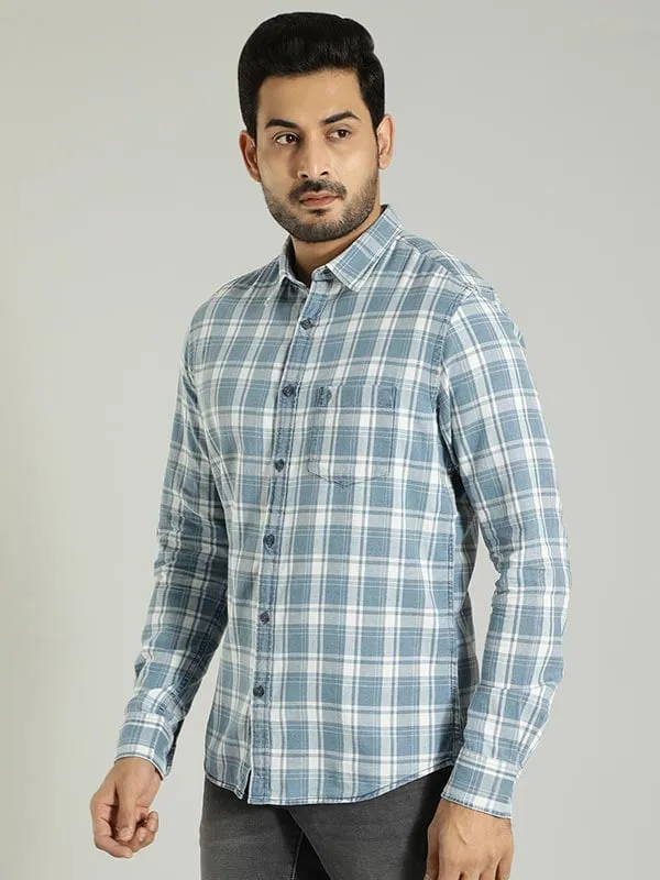 Men Checked Full Sleeve Cotton Shirt