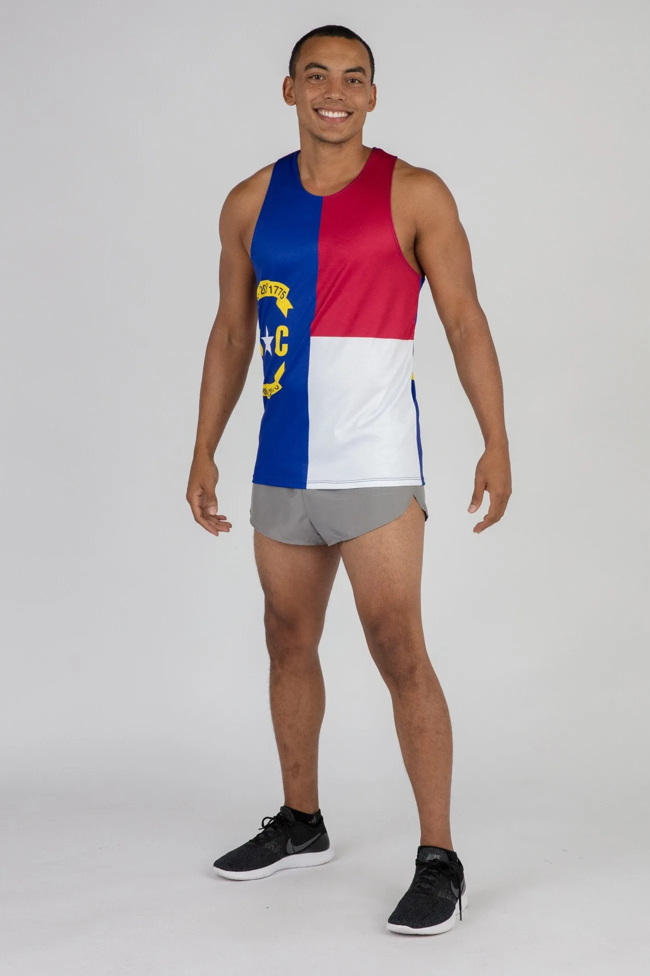 Men's Printed Singlet- North Caoli na