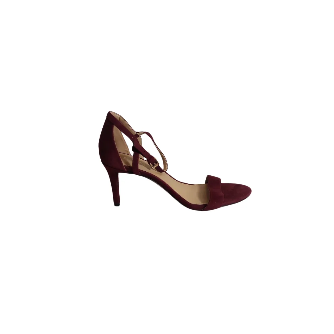 Michael Maroon Suede D'ORSAY Heels | Pre loved |