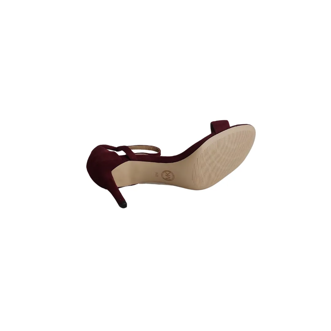 Michael Maroon Suede D'ORSAY Heels | Pre loved |