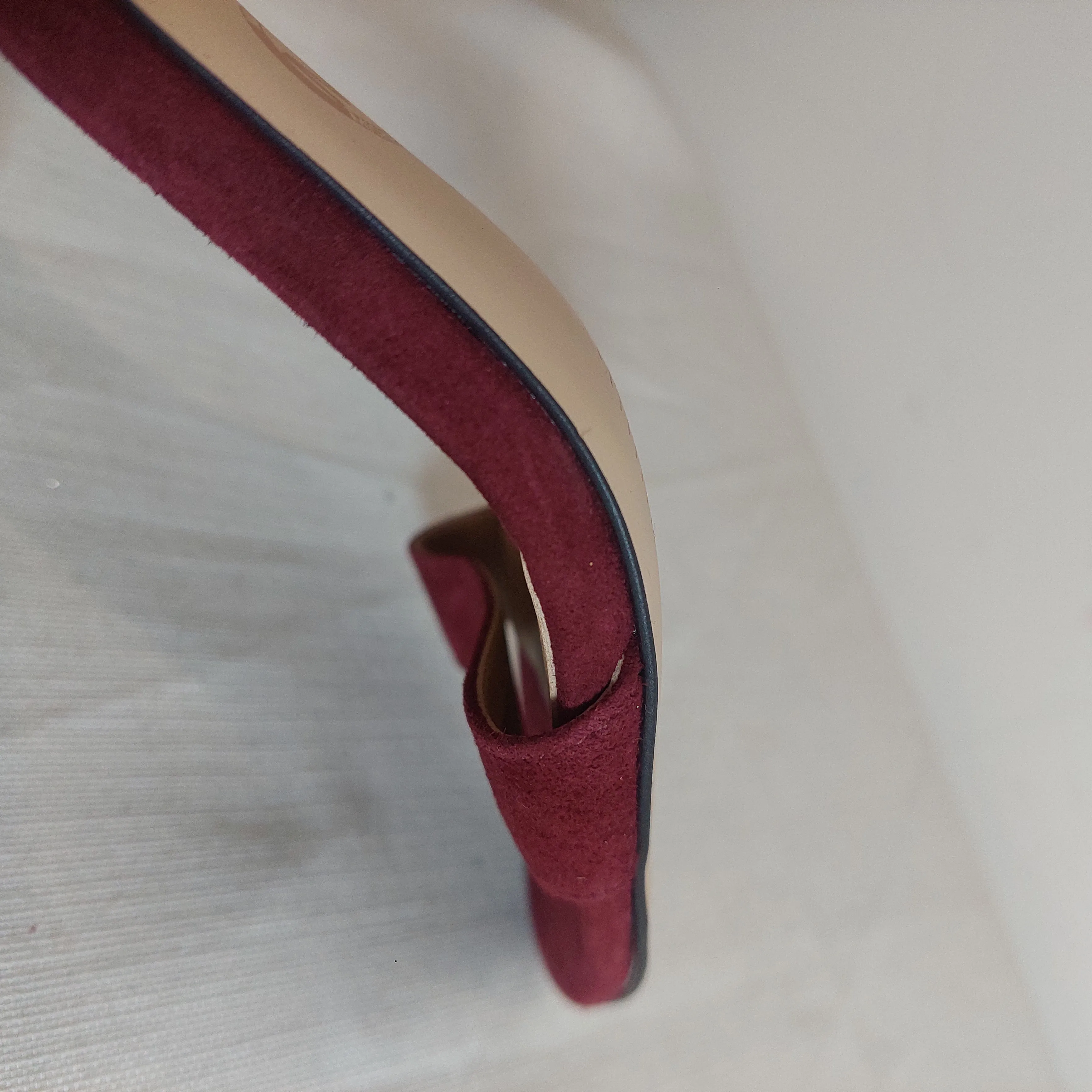 Michael Maroon Suede D'ORSAY Heels | Pre loved |