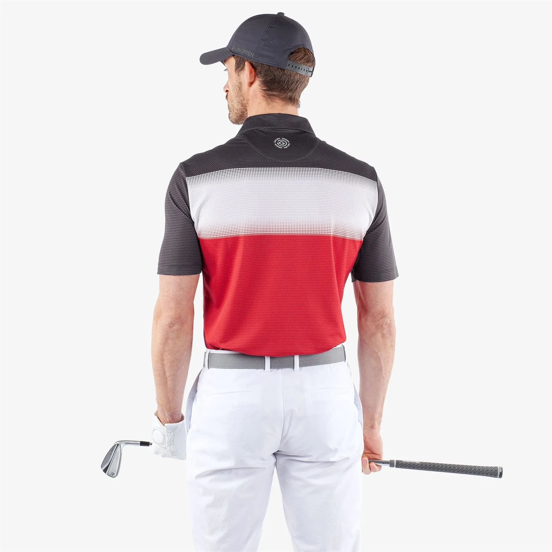 Mo Ventil8  Regular Fit Polo Red/Black - SS24