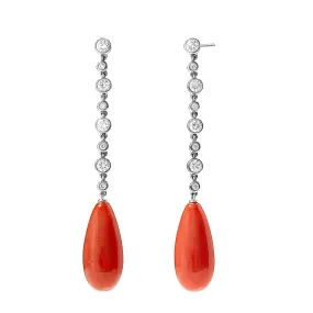 Mogul Coral Drop Earrings