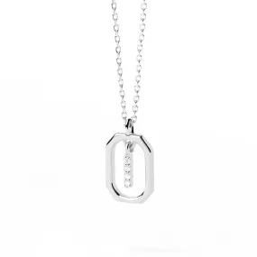 Moissanite Initial I Dangle Pendant Necklace