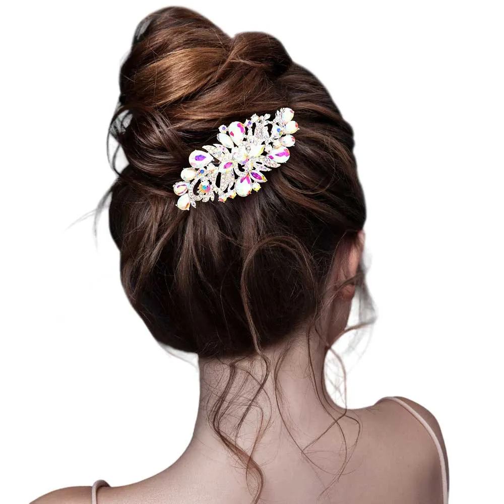 Multi Stone Embellished Hair Comb