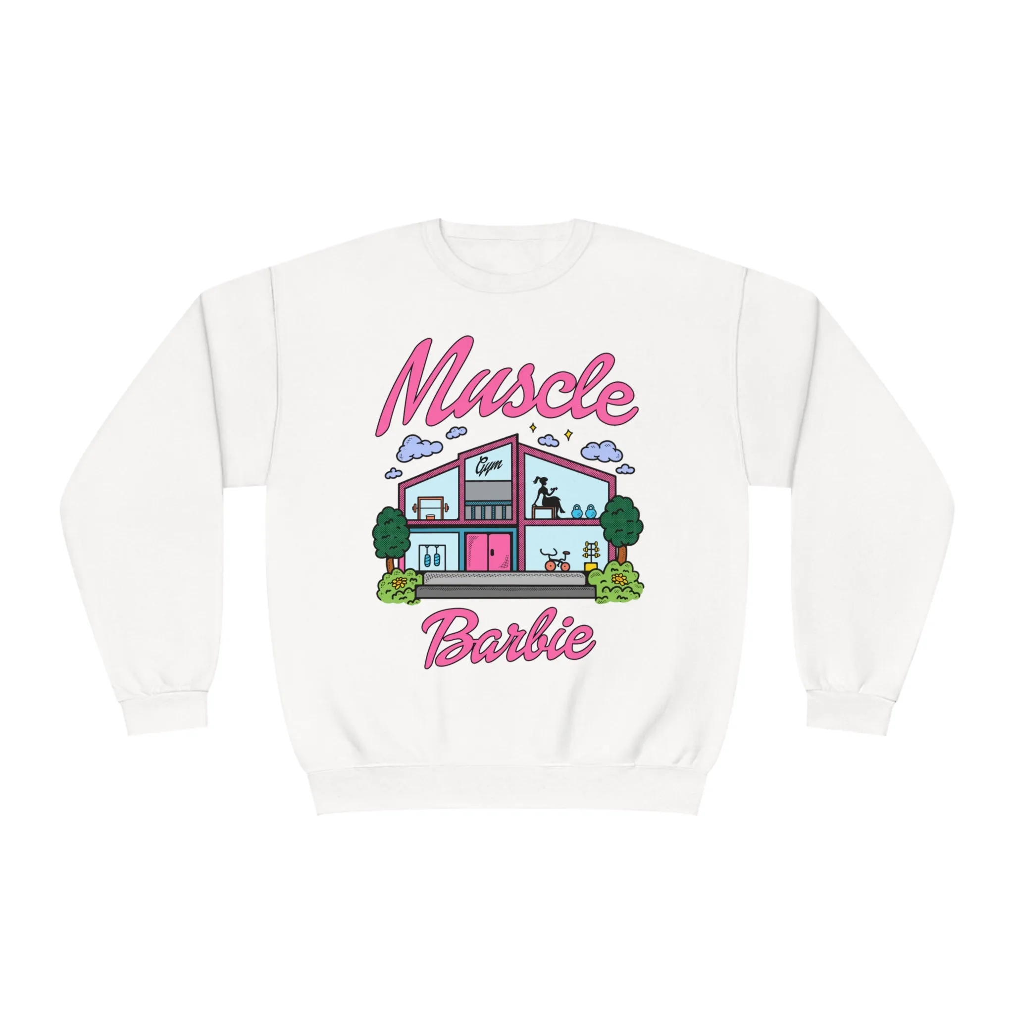 MUSCLE BARBIE- CREWNECK