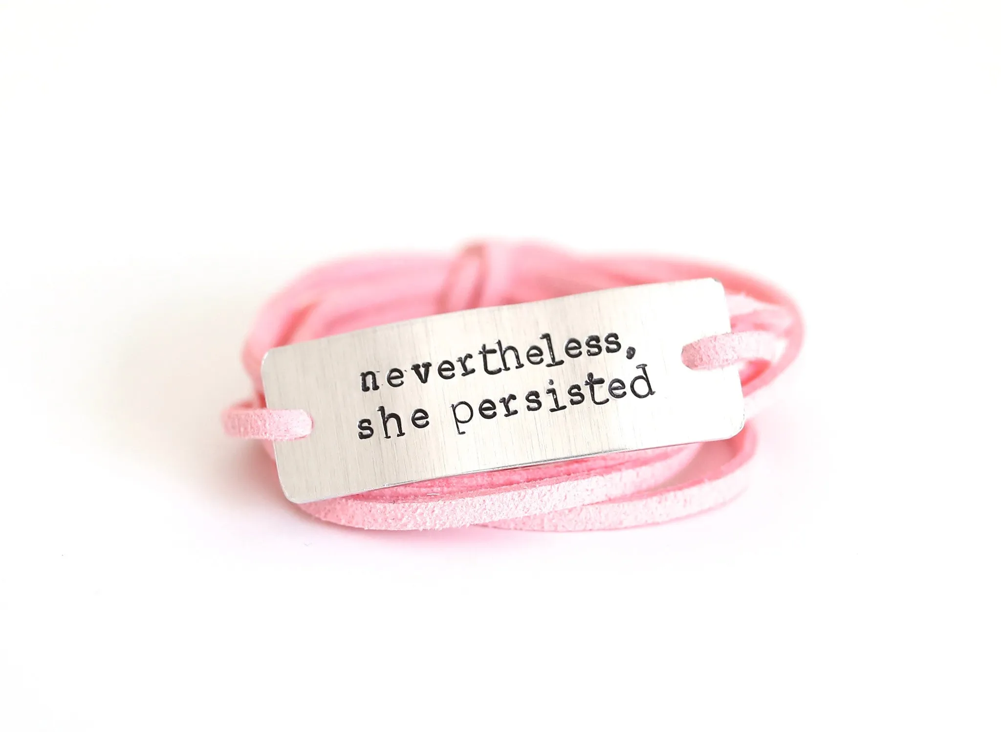 Nevertheless, she persisted- wrap bracelet