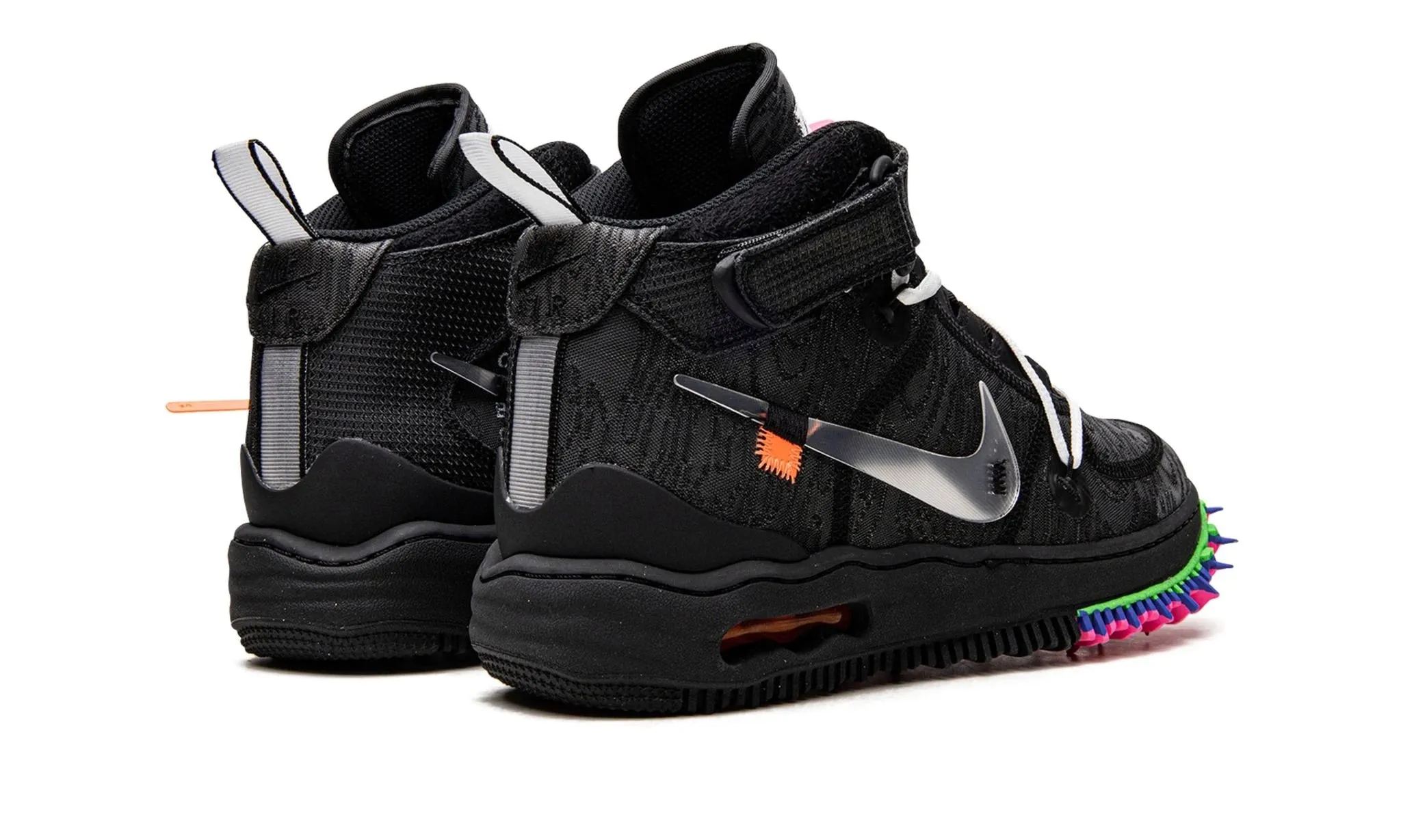 NIKE X OFF WHITE AIR FORCE 1 MID BLACK