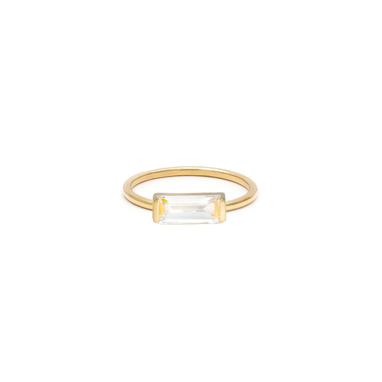 Novia Ring | White Topaz