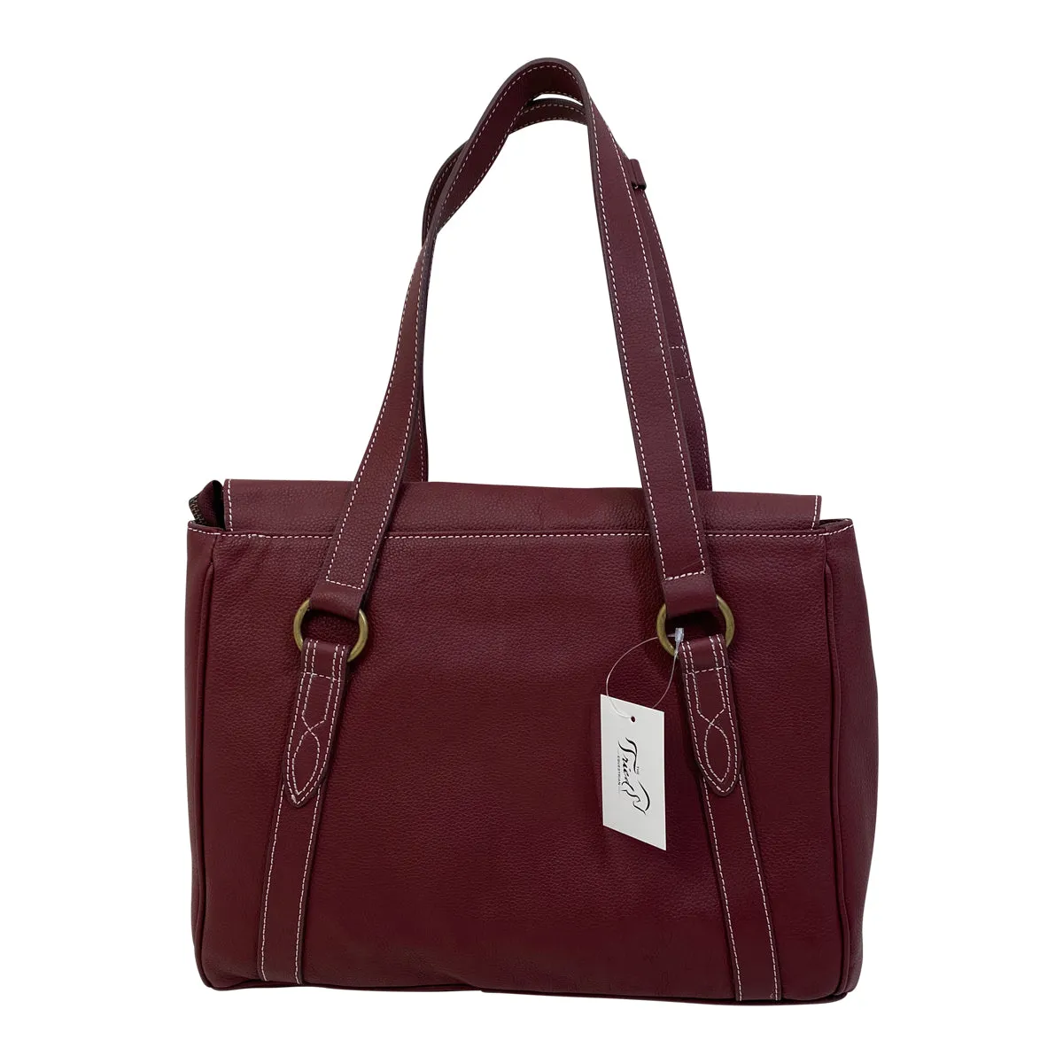 Oughton 'Paddock Lux' Shoulder Bag in Vintage Bordeaux