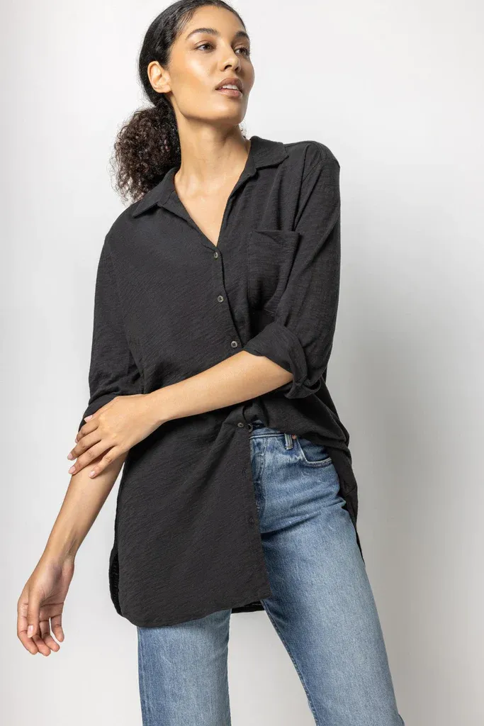 PA2035B LiLLa P Buttondown Tunic