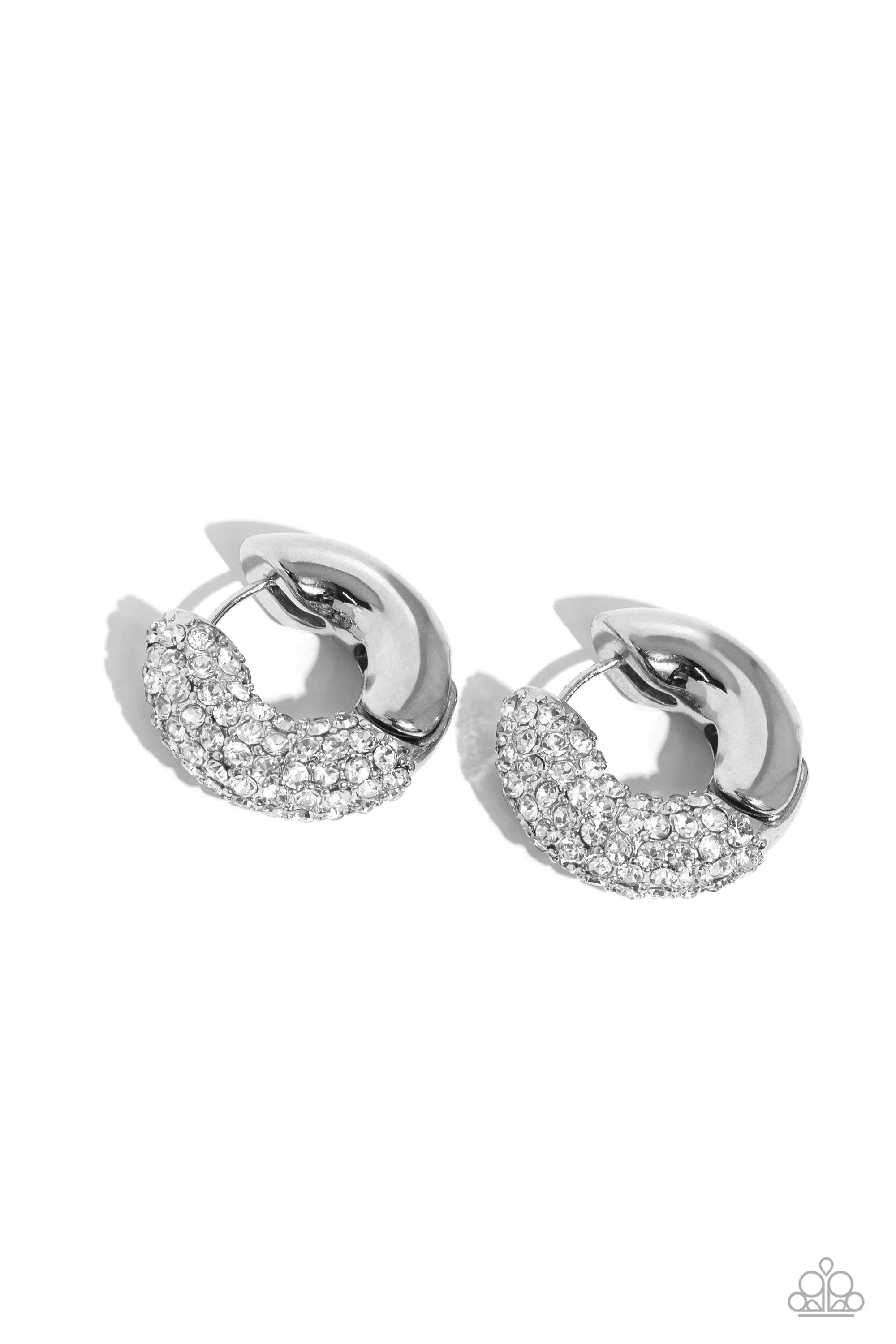 Paparazzi Combustible Confidence White Post Earrings