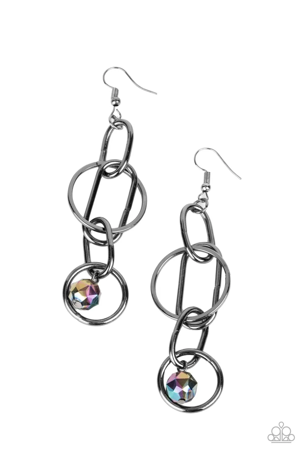 Paparazzi Park Avenue Princess - Multi Oil Spill Earrings