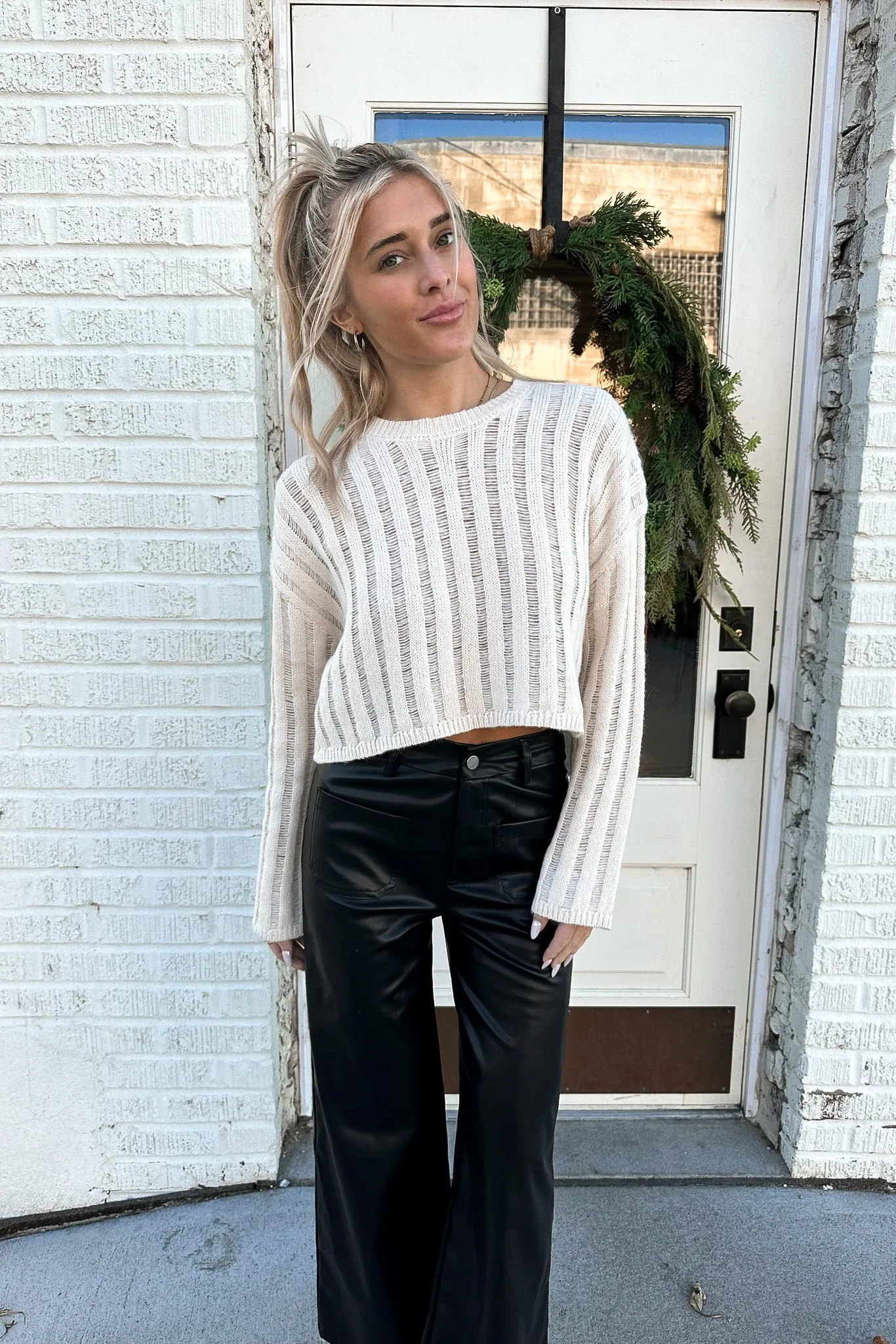 Park City Sweater Cream- FINAL SALE