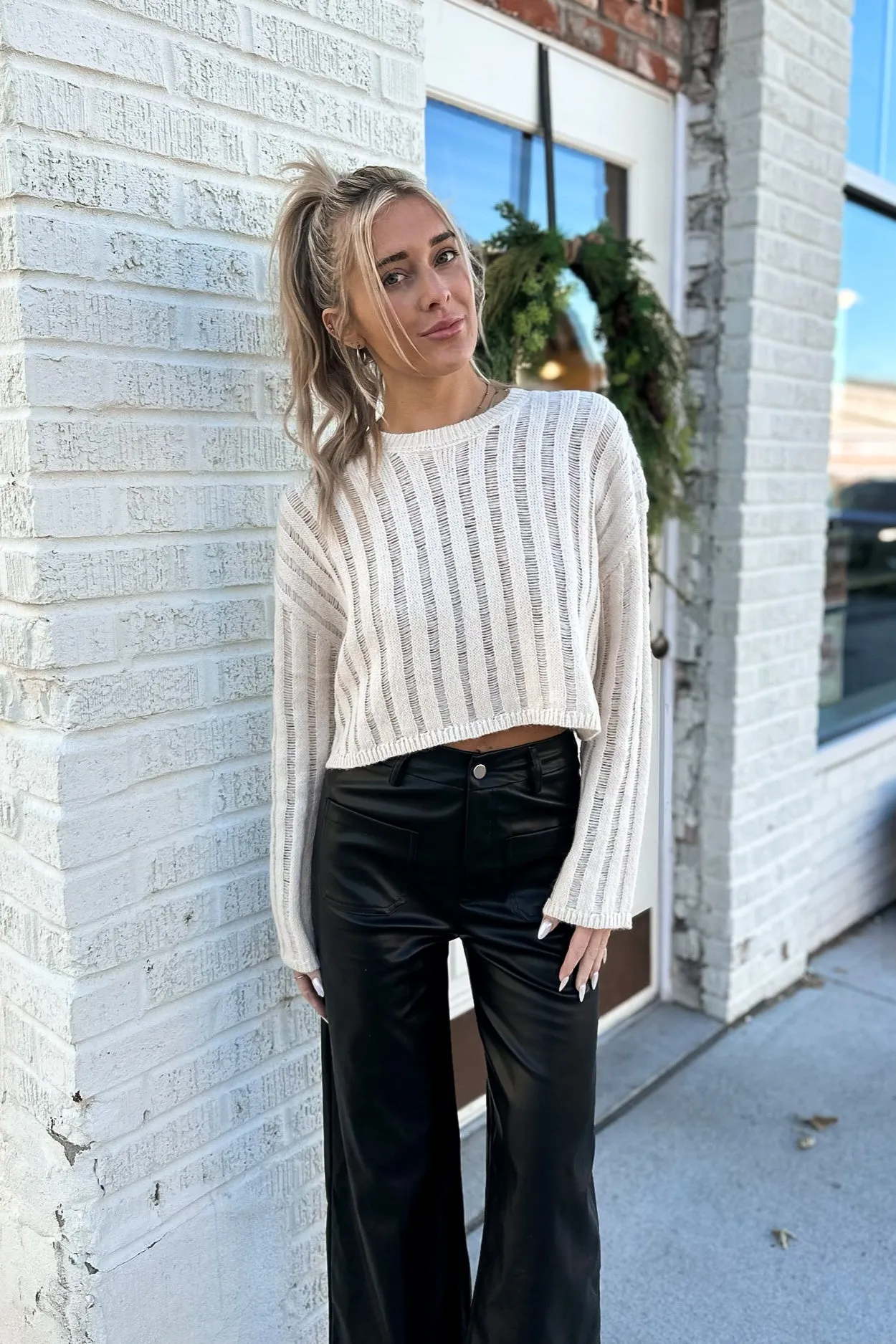 Park City Sweater Cream- FINAL SALE