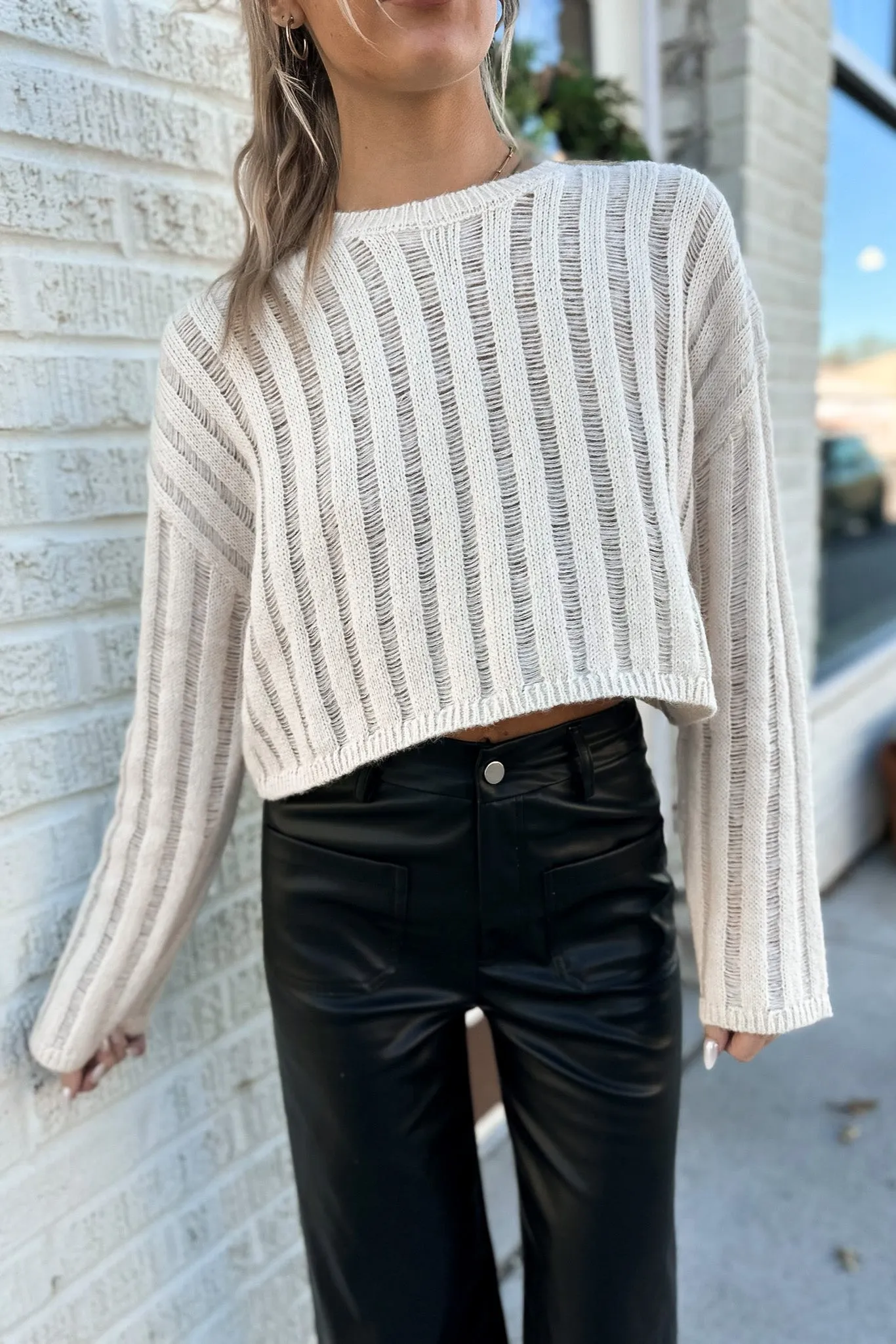 Park City Sweater Cream- FINAL SALE