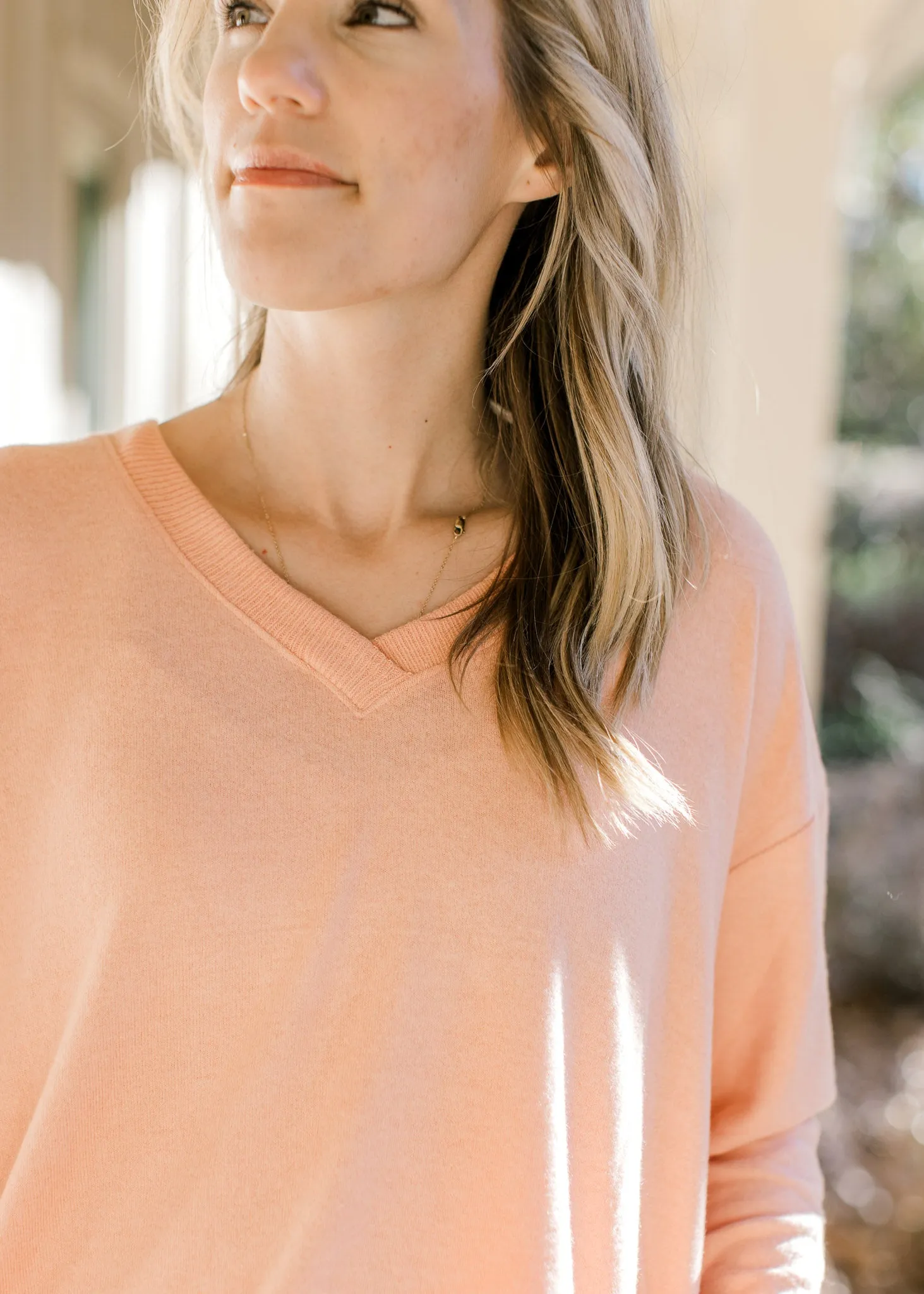 Peach Hue Sweater