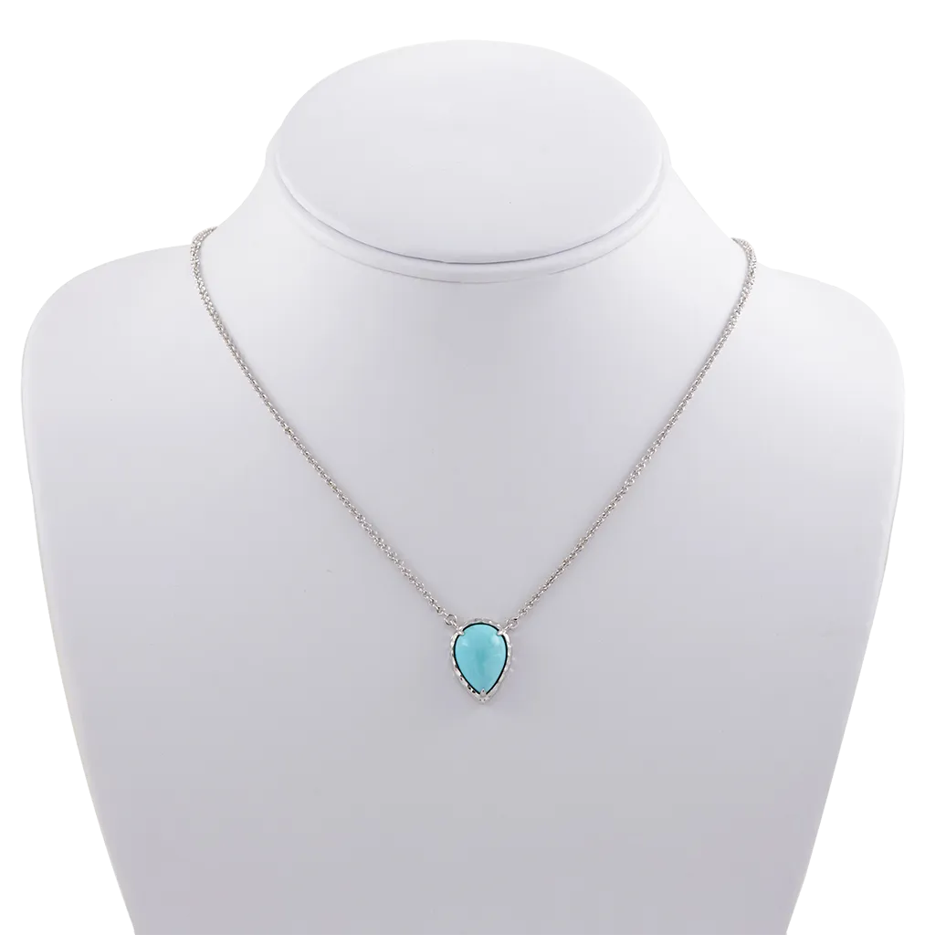 Pear Turquoise Necklace