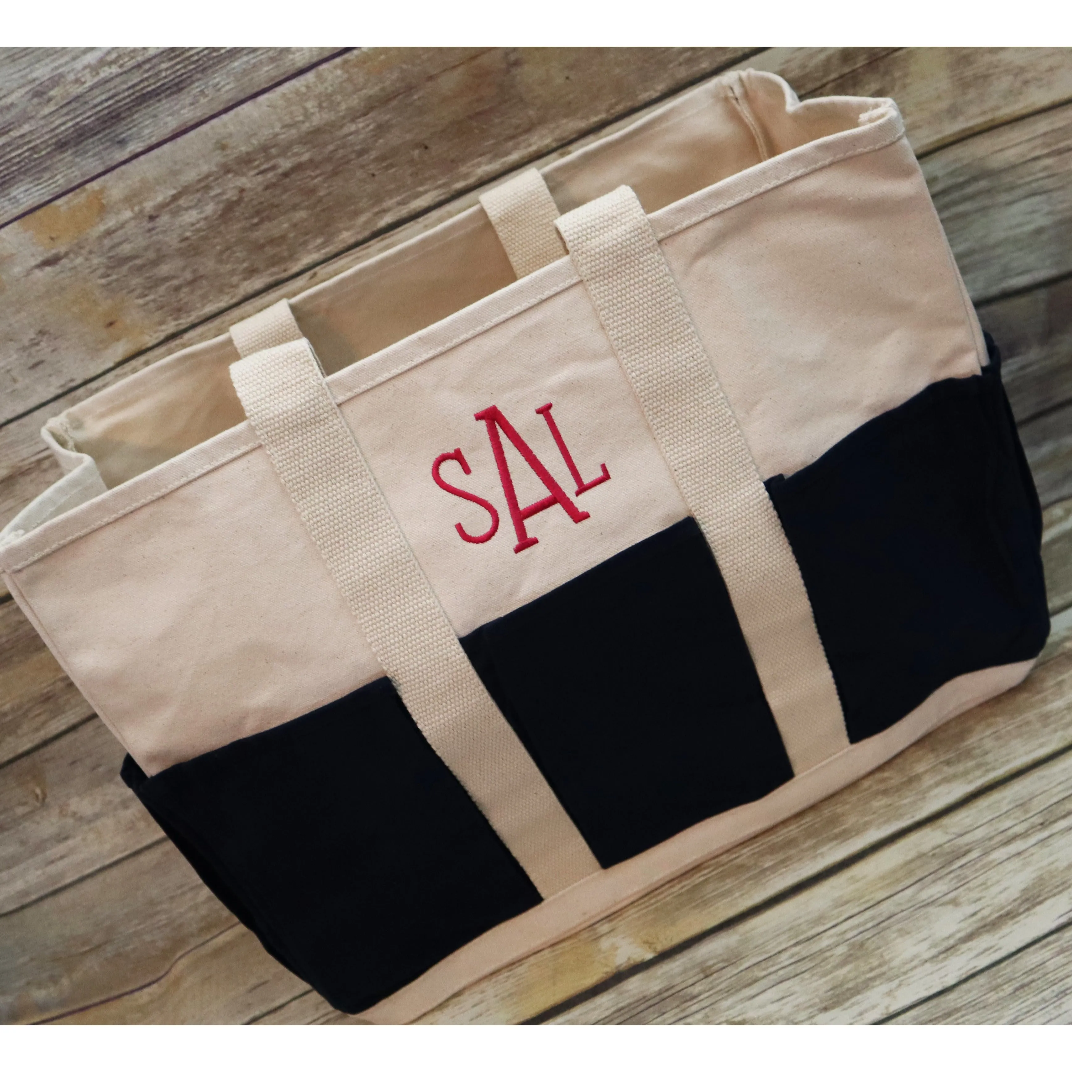 Personalized Carry All Pocket Tote Bag