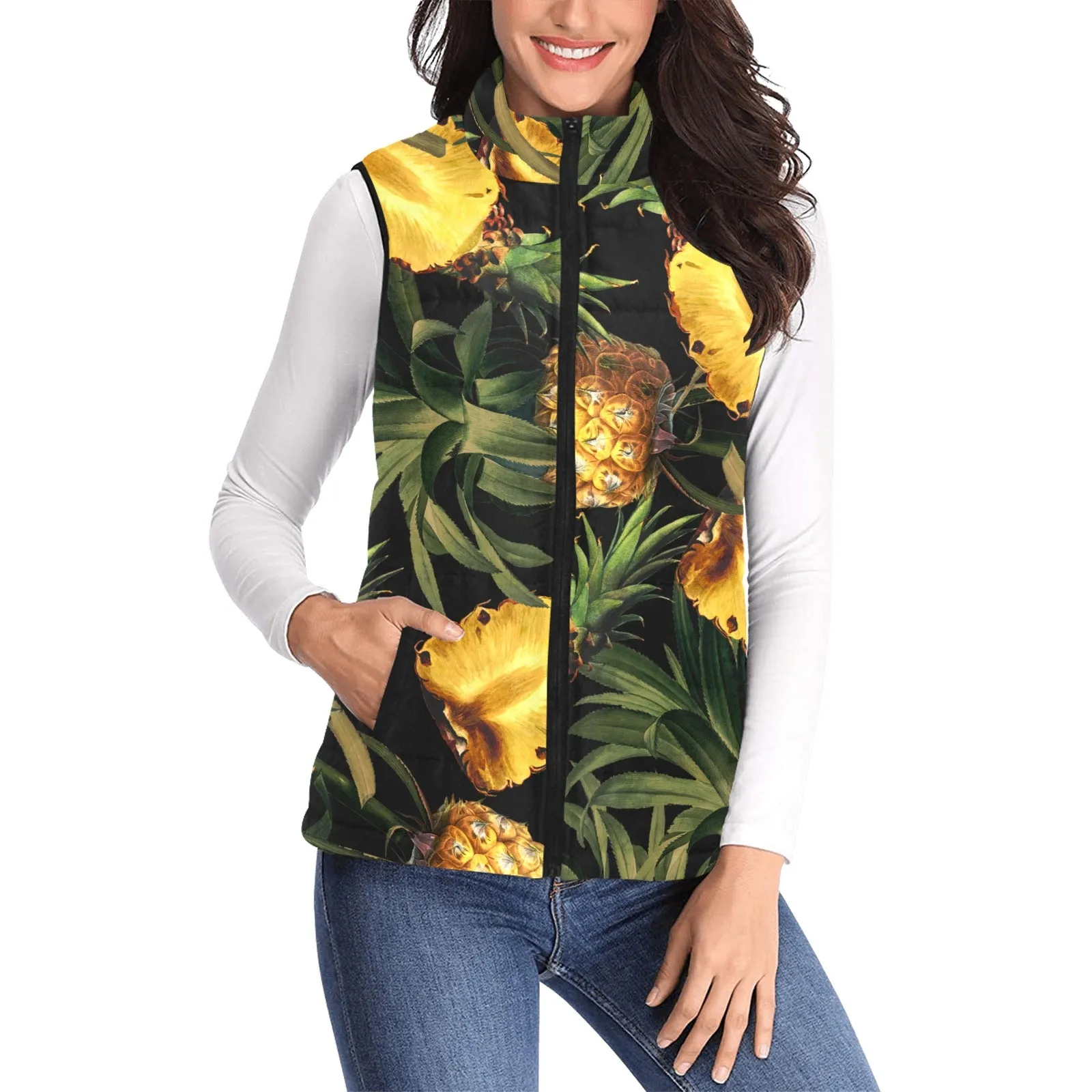 Pineapple Park Women's Padded Vest Jacket