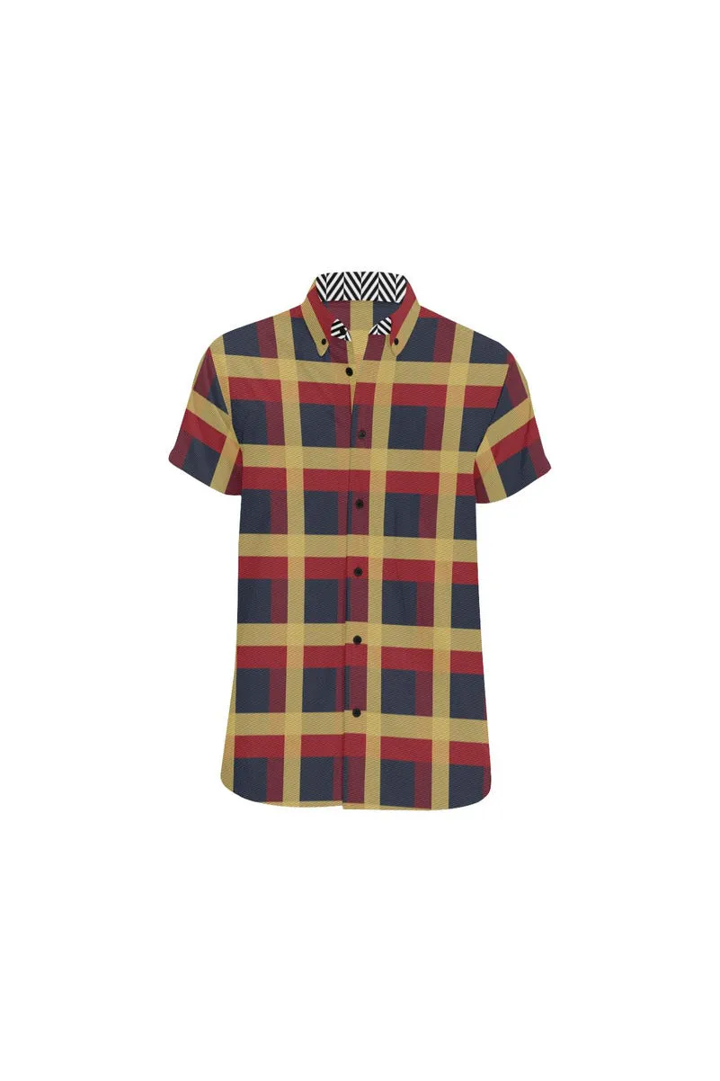 Plaid Park Men's Short Sleeve Shirt